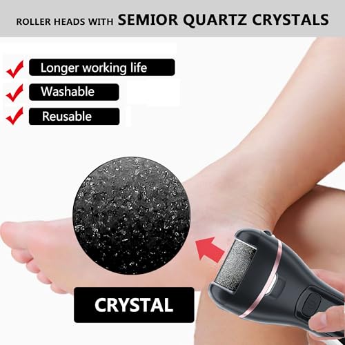 12 Pack Electric Pedicure Device Replacement Roller Heads with Same Mineral Stone for Feet Care Perfect Grinding Heads for Callus Remover for Daily Maintenance (12pcs Light Coarse) - style: 12pcs Light Coarse