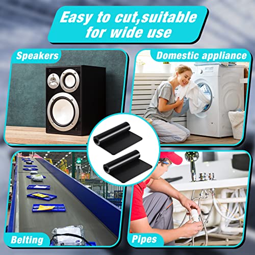 70 Durometer 2 Sheet Anti Vibration Pads Shock Absorbing Mat 12 x 6 x 0.125 Inch Isolation Damping Mat Acoustic Damping Film Sound