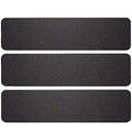 3 Pack Large 6 Inch x 24 Inch Non Slip Stair Treads Black High Traction Adhesive Pre-Cut Safety Tape Tread Prevents Slips and Falls Outdoor