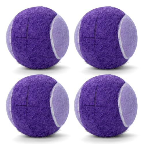 ANCKNE Walker Tennis Balls Precut Tennis Balls for Walkers 4PCS Walkers Legs Universal Precut Glide Balls, Heavy Duty Long Lasting Felt Pad Glide Coverings for Furniture Legs and Floor Protection - color: Light/Deep Purple