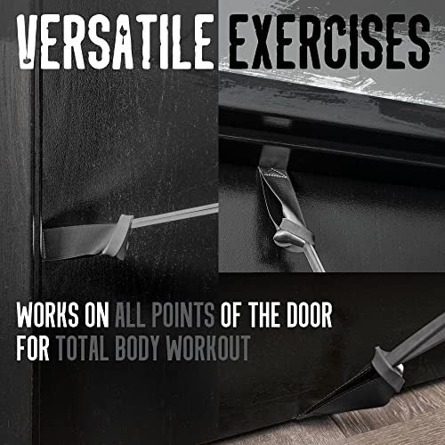 Gradient Fitness Door Anchor for Resistance Bands | Heavy Duty Resistance Band Door Anchors for Stretching Straps, Physical Therapy Exercises & Closed Loop Bands. Door Anchor for Home Gym Workout - color: Black