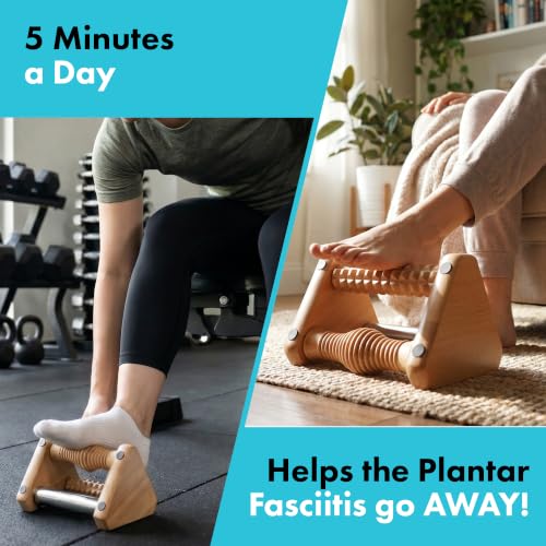 Lumia Wellness 3-in-1 Foot Massager, Cold Therapy Plantar Fasciitis Relief, Reflexology for Circulation and Pain Relief, Foot Roller for Neuropathy
