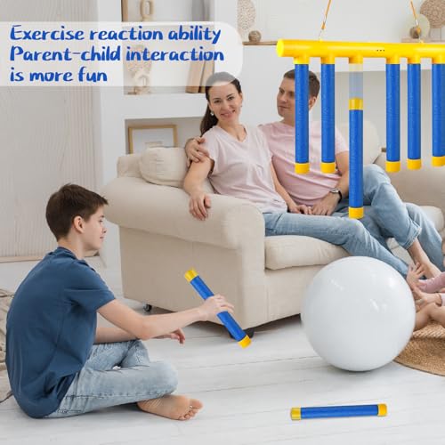 ATG Reflex Drop Sticks Challenge Game with Remote Control | 3 Adjustable Speed Modes Hand-Eye Coordination & Reaction Training Toy, Fun Catch Falling Sticks Game for Kids, Adults