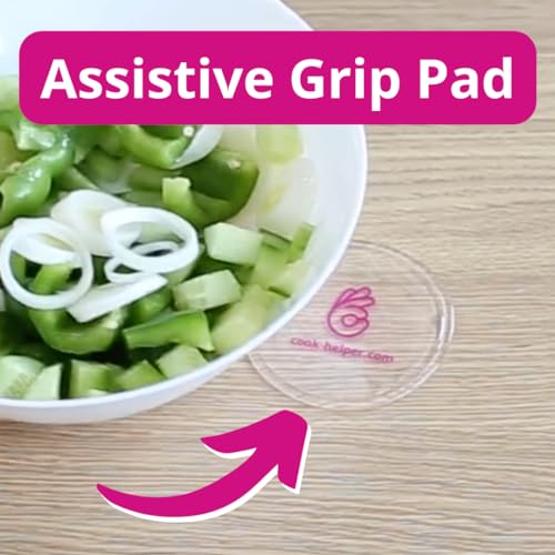 One-Handed Gadget to Secure Any Item, Open Jars & Bottles. Adaptive Equipment. Mix Size 5 pcs (2 pcs x 4.7; 3 pcs x 3.15 in) - size: 2 x 4.7 in + 3 x 3.15 in