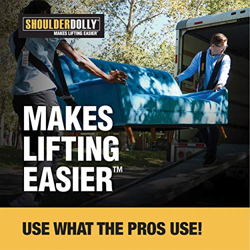 Shoulder Dolly Moving Straps - Lifting Strap for 2 Movers - Move, Lift, Carry, And Secure Furniture, Appliances, Heavy, Bulky Objects Safely, Efficiently, More Easily Like The Pros - LD1000 - size: 1 Pack