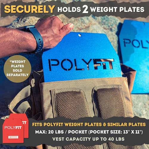 Polyfit Fortify Weighted Vest - Workout Vest for Men & Women - color: Black