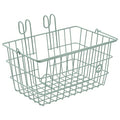 Retrospec Apollo-Lite Lift-Off Bike Basket - Detachable Steel Handlebar Basket with Carrying Handle for Commuting, Shopping & Beach Trips - 14.5in x 9.5in Weather-Resistant Biking Gear - color: Matcha