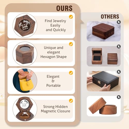 wood ring box (D-custom) - color: D-custom
