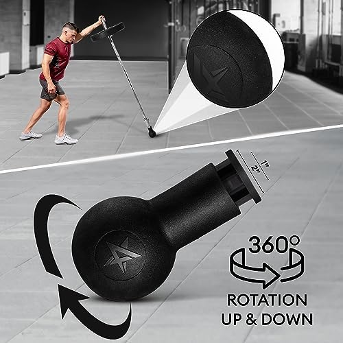 Yes4All Exercise Machine Adjustable T Bar Row Attachment, D Row Handle/Landmine Handle Attachment with Textured Rubber Handles - color: H. Barbell Bombs