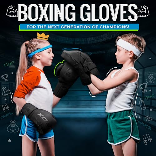 RDX Kids Boxing Gloves Sparring and Muay Thai Maya Hide Leather, Kara Patent Pending Junior Training Mitt for Kickboxing, Punching Bag, Focus Pads, MMA, Thai Pad, Double End Ball Punching Gloves - color: PINK, size: 8OZ
