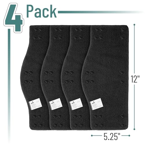 UNCO- Hard Hat Sweatband, 4 pcs, Black, Hard Hat Liner, Hard Hat Accessories, Sweatbands for Hats, Hardhat Sweatbands Washable, Reusable Hardhat Sweatbands, Sweat Bands for Hard Hats - color: Black, size: 4 Pack