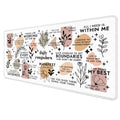 Boho Inspirational Large Mouse Pad 31.5x15.7inch, Daily Reminders Mental Health Large Extended Computer Desk Mat Mousepad for Keyboard and Mouse, Office Desk Accessories - color: Color 01