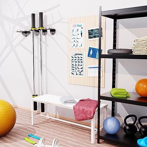 VAIIO Single Olympic Barbell Hanger,Garage Gym Bar Wall Rack,Vertical Barbell Mount Rack,Black Powder Coated,Space Saving Commercial or Home Gym Accessory,Holds Under 33mm Bar Size - color: 3mm Black