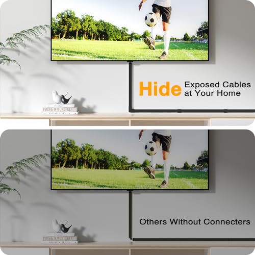 Cable Hider, 157in Delamu Cord Hider Wall for Wall Mounted TV, Wire Hider Kit, Paintable Cable Concealer Raceway Management for Home & Office, 10XL15.7 W0.95 H0.55in, Black - color: Black, size: 157in L x 0.95in W x 0.55in H