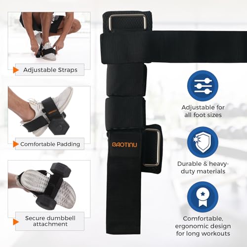 Monkey Foot Dumbbell Attachment for Glute Kickback Women's Leg Exercise Workouts at Home Adjustable Ankle Gym Strap Foot Weights Lifting Attachments Equipment for Men Hamstring Curls - size: 1PCS