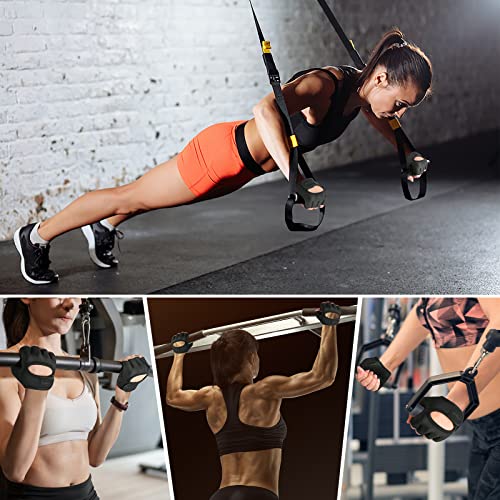 Short Workout Gloves for Women Men, Weight Lifting Gloves Full Palm Pads | Minimal Gym Gloves for Weightlifting, Exercise, Fitness, Training, Extra Grip, Fingerless Work Out Gloves Womens, Breathable - color: Black, size: Large