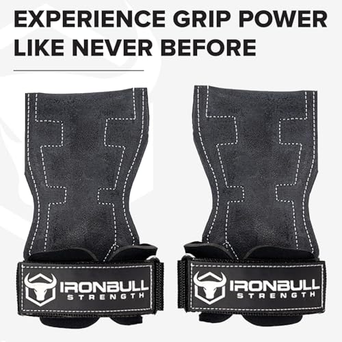 EZ Gripz PRO V2 Lifting Grips for Weightlifting: Weight Lifting Straps for Gym with Adjustable Wrist Neoprene Padding Gripps - Lifting Hooks, Wrist Wraps & Gloves Alternative for Deadlifts & Rows - color: Black/White, size: Large