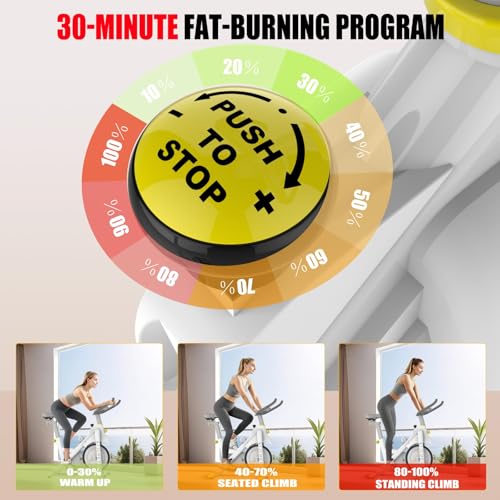 Indoor Exercise Bike, 30 lbs Flywheel, LCD Monitor, 330 lbs Weight Capacity, Tablet Mount, Comfortable Seat