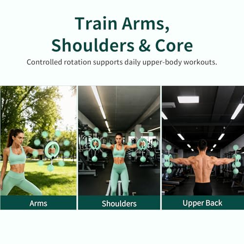 OurStarry Arm Workout Hoop for Women and Men, 360 Degree Hand Crank Forearm Trainer, Shoulder and Chest Exerciser for Wrist and Upper Body Training