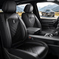 DISUTOGO for 2018 Dodge ram seat Covers 2012-2025 2026 RAM 1500 2500 3500 | Dodge Ram Seat Covers Full Set, Faux Leather Custom Fit Ram 1500 2500 3500 Truck, Flat Bench - color: 110-Black-Flat Bench, size: 5 Seats full set-RAM 2012-2026