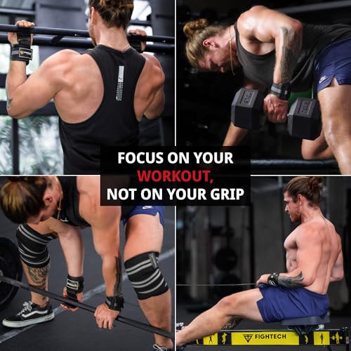 Premium Weight Lifting Hooks (Pair) - Heavy Duty Hand Grip and Wrist Straps Support - 9 mm Neoprene Padded for Deadlifts, Pull Ups, and Shrugs - Durable Workout Accessories for Men and Women - color: BLACK