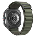 Trail Band for Samsung Galaxy Watch Ultra Bands 47mm Men/Women,Rugged Fabric Nylon Alpine Sport Loop Strap for Samsung Galaxy Watch 7 Ultra Band 47 mm 2024 Breathable Replacement Wristband - color: 04-Army Green