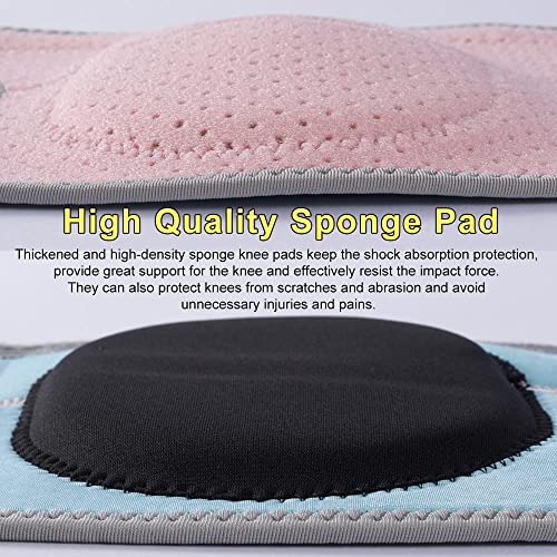 HUEGLO Dance Volleyball Knee Pads for Women,Soft Cushion for Work,Pink,XL | Adult Soft Sponge Pads Prevents Floor Burns,Adjustable Breathable Velcro Straps for Secure Fit.Comfortable for Men Dance,Pole - color: Pink, size: X-Large
