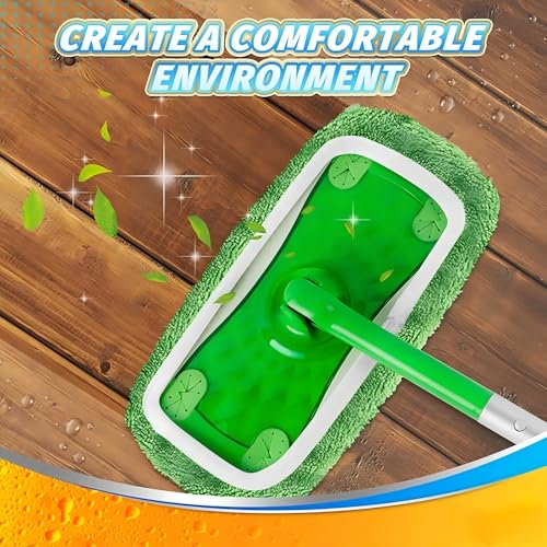 4Pcs Reusable Microfiber Mop Pads, Mop Replacement Heads, Easy Cleaning Wet & Dry Floors Surface Machine Washable Pad for Household Cleaning Essential Tool