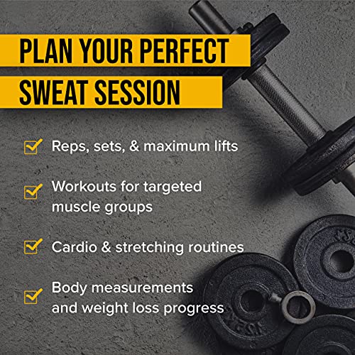 NewMe Fitness Journal for Women & Men, Food & Workout Journal, Planner Log Book to Track Weight Loss, Muscle Gain, Home Gym Exercise, Bodybuilding Progress, Daily Nutrition & Personal Health Tracker - style: Fitness