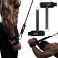 Weight Lifting Wrist Straps with 30Lbs Heavy Duty Rope-18 inch Cotton for Weightlifting Bodybuilding, Face Pull,Powerlifting, Pull Training & Deadlifts - color: Black