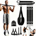Adjustable Heavy Duty Pull Up Assistance Bands with Fabric Feet and Knee Rest - Pull Up Resistance Bands for Men, Women, and Seniors - Perfect for Dip and Resistance Strength Training Glamflex - color: Black