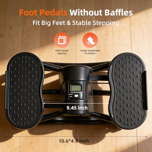 Rock Fitness Stepper, Portable Step Rocker Side to Side at Home, Aerobic Workout Machine Fitness Equipment Suitable for Apartment and Dormitory - color: Obsidian Black