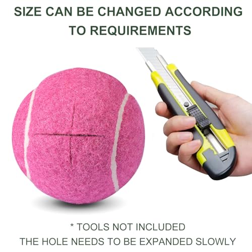 Walker Tennis Balls Precut Tennis Balls for Walkers 4PCS Walkers Legs Universal Precut Glide Balls, Heavy Duty Long Lasting Felt Pad Glide Coverings - color: Rose red