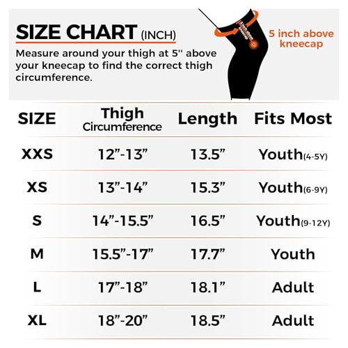 COOLOMG Sports Compression Leg Sleeve Basketball Football Long Knee Protection Knee Brace Undersleeve for Men & Women Youth - color: Black Pair