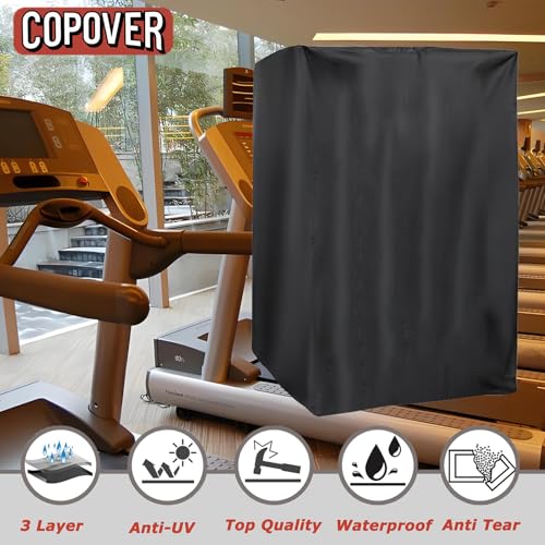 Treadmill Cover, Dustproof UV Protection Running Machine Cover, Exercise Workout Equipment Protective with Drawstring for Home Fitness Equipment Treadmill Indoor & Outdoor - size: Folded