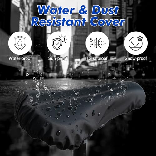 Bike Seat Cushion Gel Padded Bike Seat Cover Extra Soft Comfy for Men Women Comfort,with Peloton Stationary, Exercise, Mountain Bikes, Road & Electric - color: Blue