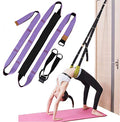 Back bend Assist Trainer - Improve Back and Waist Flexibility, Door Flexibility Stretching Strap, Home equipment for Ballet, Dance, Yoga, Gymnastics, Cheerleading, Splits - color: purple