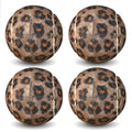 ANCKNE Walker Tennis Balls Precut Tennis Balls for Walkers 4PCS Walkers Legs Universal Precut Glide Balls, Heavy Duty Long Lasting Felt Pad Glide Coverings for Furniture Legs and Floor Protection - color: Leopard