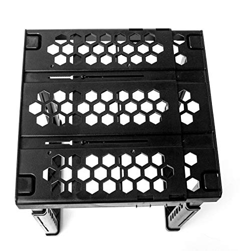 Locker Organizer Shelf， Adjustable Width and Height, Ideal Locker for School, Office, and Gym Lockers (Black) - color: Black