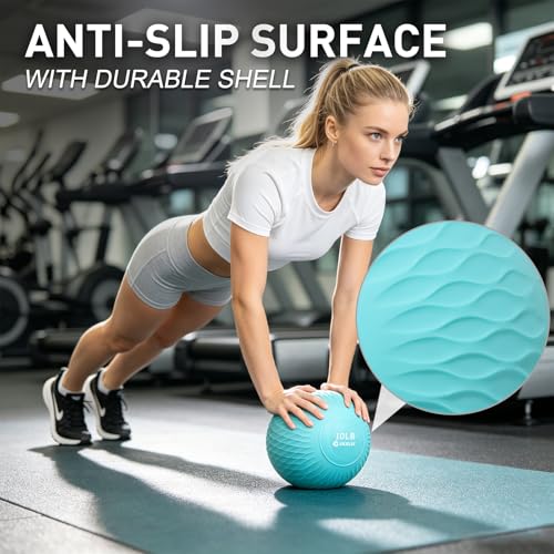 Slam Ball Medicine Ball Weighted Balls for Exercise and Workout, Strength, Cardio, Cross-Training and Core Workouts - color: Green, size: 10 LB