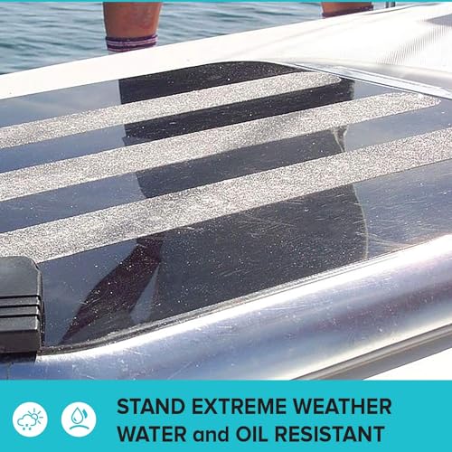 LifeGrip Anti Slip Transparent Anti Slip Tape, 2 inch by 38 feet, Non-Slip Traction Grip Tape to Tubs, Boats, Stairs, Clear, Soft, Comfortable for Bare feet (2" X 38') - color: Clear, size: 2" X 38'