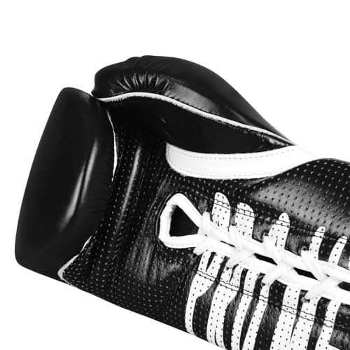 Title Boxing Pro Mex Professional Edge Lace Training/Sparring Boxing Gloves - color: Black, size: 16 oz