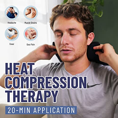 Glacial Comfort Gel Ice Pack for Injuries Reusable - (12" x 8") Cold Pads for Back Pain, Hip, Knee, Shoulder, Muscle Strains, Migraine & Postpartum Recovery with Flex Technology - Compression Pad. - size: Medium (12" x 8")