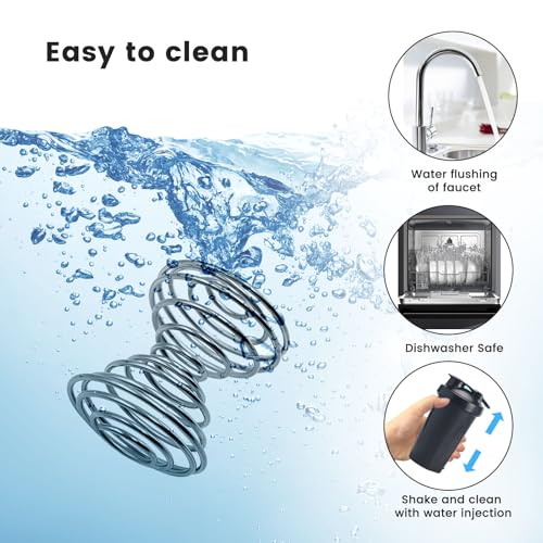 SNAIL GARDEN Hourglass-Shaped Shaker Ball for Smoother Mixing, Heavy Duty 20g Stainless Steel Blender Ball for Fast Mixing, 6PCS Mixing Balls for Shaker Bottles and Liquid Mixing