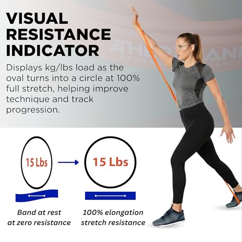 THERABAND High Resistance Band, Light Elastic Super Band for Full Body Workouts, Physical Therapy, Strength Training, Durable 41” Loop Exercise Band, 15 lb Resistance - size: Light (15 lbs)