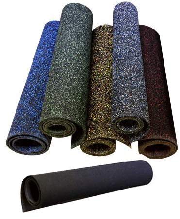 American Floor Mats 1/4in (7mm) Thick 10% Green 4' x 7' Heavy Duty Rubber Rolls, Protective Exercise Mats, Home Gym Rubber Flooring - color: 10% Green, size: 4' x 7'