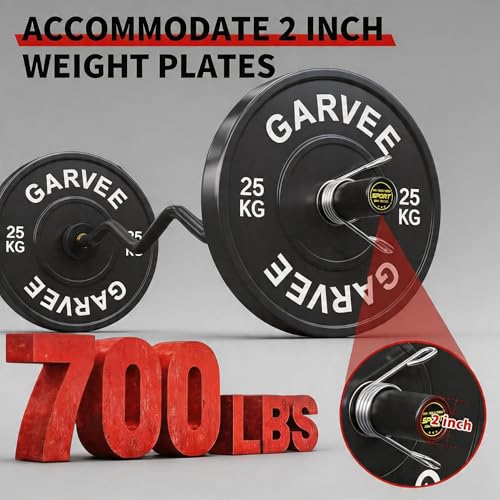Olympic EZ Curl Barbell Bar 47" – Professional Curl Bar for Biceps, Triceps, Squat & Hip Thrusts, 700lb Weight Capacity, Fit 2-Inch Plates – Home Gym Strength Training Bar - color: Black