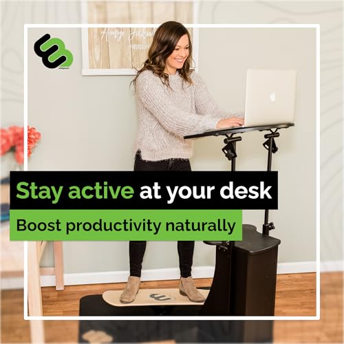 Whirly Board Wide 360˚ | Standing Desk Balance Board | Wobble Board Portable Home Gym | Snowboard Training | Surf trainer | Balance Board for Kids & Adults | Core Balance Trainer - color: Bunde - Wide + Mat + Ring