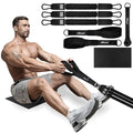 HPYGN Rowing Resistance Bands, Best Replacement for Rowing Machine, Home Gym Workout Equipment for Arms, Shoulders, Core, Back, Glutes and Legs, Rowing Workout, Cardio, Low-Impact, Portable Home Gym