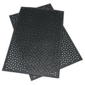Rubber-Cal Dura-Scraper Drainage Commercial Door Mat - 3/8 in x 2 ft x 3 ft - Black Rubber Doormats - size: 2' x 3' (Rectangular)